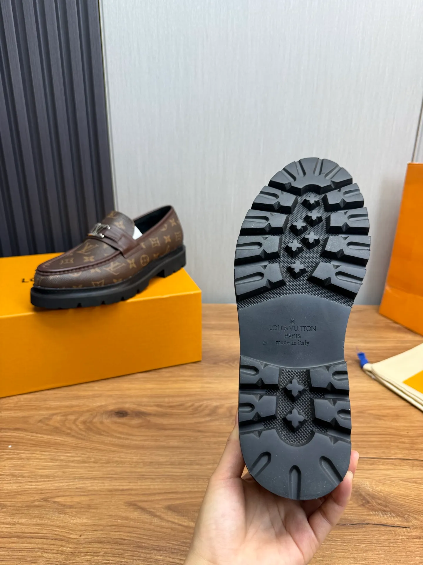 Factory 680💰 LV. Men's business casual leather shoes, all made of imported original brand leather, just to create a more comfortable wearing experience, original non-slip and wear-resistant outsole ✔️16-45 (38.45 non-returnable)